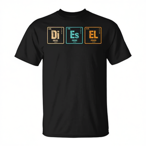 Camiseta Diesel Science Fuel Gas Garage Shifts Tracks Gasoline Car - Product Image 2