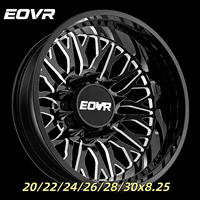 Jantes forgées EVOR OEM 6 8 10 trous 8x200 8x225 noires tout-terrain pour Chevrolet Ram Ford F350, 22/24/26/28/30 pouces, double roue