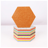 Panneaux acoustiques muraux modernes de qualité supérieure avec design hexagonal, installation autocollante pour café, salle de sport, hôtel, école