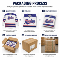 Maillot de hockey sur glace brodé sur mesure pour joueurs adultes et jeunes, pour compétitions d'équipe et utilisation en match, commandes en gros pour équipes et commandes en vrac