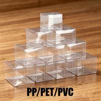 Boîte d'emballage en plastique transparente sur mesure, boîte de présentation au détail pour petits articles cosmétiques