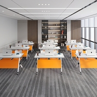 Mobilier scolaire, table pliante de conférence portable pour bureau, table et chaise de formation pour salle de classe universitaire, bureau et chaise pour étudiants