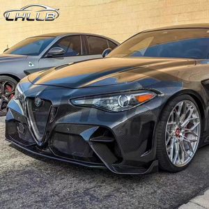 Parachoques Delantero de Fibra de Carbono Semi-Completa Compatible con Alfa Romeo <span class=keywords><strong>Giulia</strong></span> <span class=keywords><strong>GTA</strong></span> M con Emblema Quadrifoglio - Product Image 3