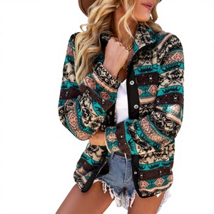 Hot Sale <b>Men</b> Autumn Casual Eco-Friendly Breathable Sherpa <b>Jackets</b> Aztec Pattern Children Single Breasted Warm Fleece <b>Pullover</b> - Product Image 3