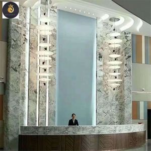 Yeni kesim kristal mermer levha gri mermer gri renk mermer ufuk gri - Product Image 6