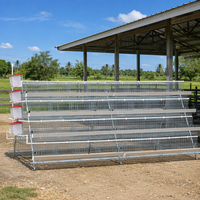 Équipement avicole pour élevage en batterie de type A : poulailler, poulailler d'élevage de poulets de chair, cage à œufs pour poules pondeuses