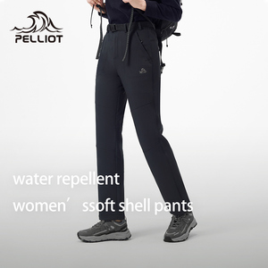 PELLIOT <span class=keywords><strong>Pantalon</strong></span> en molleton souple et chaud pour femmes, respirant, coupe-vent, hydrofuge, léger, pour la <span class=keywords><strong>randonnée</strong></span> en plein air - Product Image 2