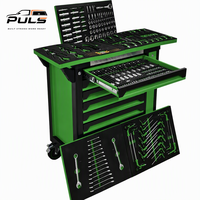 Nouvelle boîte à outils en acier CE 2026, armoire de rangement/ chariot/ chariot à roulettes avec kit d'outils de mécanicien de 258 pièces, coffre à outils d'atelier
