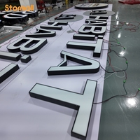 Enseigne 3D à lettres canal, signalétique 3D, panneau lumineux LED, panneau logo de marque, fabricant d'enseignes LED pour magasins, supermarchés, restaurants