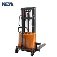 Nouveau transpalette de voirie extérieur très demandé, 1,5/2 tonnes, hauteur de levage 4/5 m, entièrement électrique, avec conducteur à bord, roues hydrauliques en PU 1