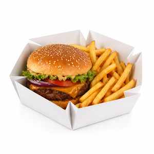 Boîte en papier recyclé pliable hexagonale, logo personnalisé, conteneur jetable de qualité alimentaire écologique pour salade, gâteau, beignets, macarons, pâtisserie - Product Image 4