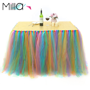 Jupe de table <span class=keywords><strong>Toto</strong></span> de mariage et d'anniversaire pour les fêtes, les hôtels et les banquets à usage domestique - Product Image 5