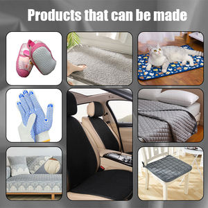 Commercio all'ingrosso pet tappeto tappetino tessuto tessuto antiscivolo cane zampa modello goccia plastica poliestere gabardine tessuto antiscivolo - Product Image 5