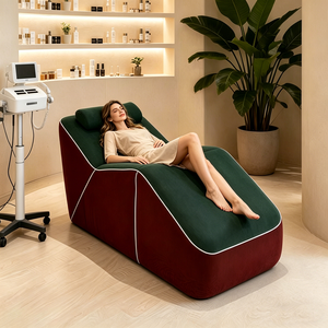 Lit de beauté pliable à compression sous vide, lit de traitement des cils et du visage, lit de <span class=keywords><strong>SPA</strong></span> portable inclinable pour salon et domicile - Product Image 1