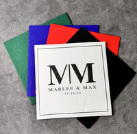 Servilletas de papel Airlaid con logotipo personalizado, servilletas de tacto de lino, servilletas de tejido para cóctel, almuerzo, cena