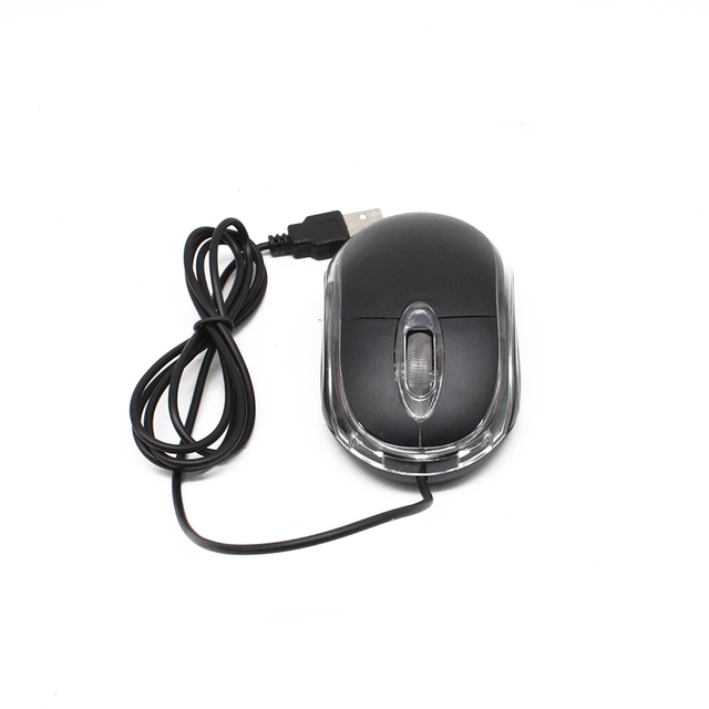 Compact 3 Keys USB Wired Optical Mouse 1000dpi Photoelectric Mini Package for PC Laptop OEM Use