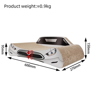 Corrugated Cardboard <b>Cat</b> Scratcher Sports Car <b>Sofa</b> Durable Claw Sharpening Toy For <b>Cats</b> All Seasons Modern Design - Product Image 5