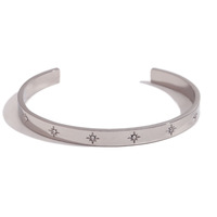 Bracelets en acier inoxydable plaqué or 18 carats pour femmes