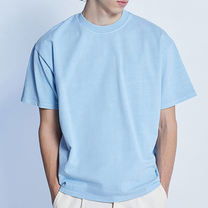 Camiseta Oversize Qianshi de Algodón Pesado de Alta Calidad, 100% Algodón, Hombros Caídos, Lisa, Corte Cuadrado, Estilo Cropped - Product Image 4