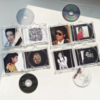 Vente flash : Porte-clés personnalisés en acrylique avec mini-albums CD de Michael Jackson, le roi de la pop, avec puce NFC, vente en gros de marchandises d'album