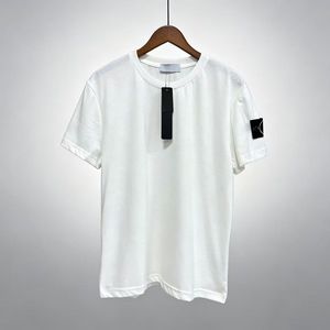 Camiseta básica clásica vintage de algodón 100% gris piedra para hombre, estilo casual, de lujo, al por mayor - Product Image 3