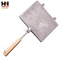 Machine à pain portable et appareil de cuisson pour sandwichs avec gril à fromage double face détachable, poignée en bois et fonction de tosting pour le camping