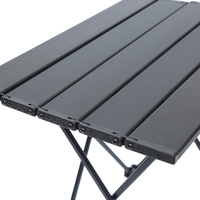 Table de camping moderne en aluminium pliable, légère et durable pour l'extérieur, avec sac de transport imperméable