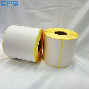 Factory Custom Wholesale Free Samples 4X6 Thermal Shipping Labels 50X25mm Package Printing Stickers Barcode Sticker <b>Roll</b> - Product Image 5
