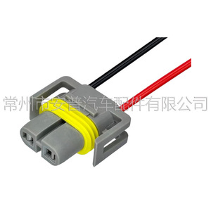 Conector automotriz de la serie Amp 9012 de 2 pines, plástico gris, impermeable, para cableado de automóviles - Product Image 2