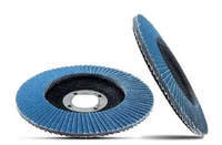 Disque à lamelles abrasif diamant 115mm personnalisé en acier inoxydable meulage papier sablé polissage rabat en fibre de verre zircone