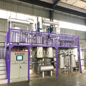 5Tons Waste Tyre Oil And Plastic Pyrolysis Oil Recycling To Diesel Oil Refinery Machine For Sale