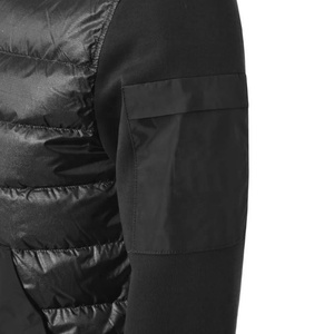 Doudounes pour unisexe de couleur noire design rembourré avec fermeture éclair avant avec capuche vestes respirantes de qualité supérieure pour hommes - Product Image 3