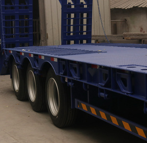 Semirremolque de perfil bajo de 50 toneladas con tres ejes para remolcar excavadoras, contenedores de 20' y 40' - Product Image 5