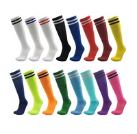 Chaussettes de football unisexes pour enfants avec soutien de la voûte plantaire et fond épais en éponge pour les jeux d'équipe, les sports scolaires d'entraînement, les fournitures de gros en vrac