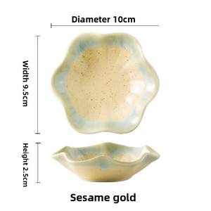 Platos de Cerámica con Forma de Flor Aptos para Alimentos, con Esmalte de Horno Colorido, Vajilla Apilable Apta para Microondas y Lavavajillas para Uso Diario - Product Image 5