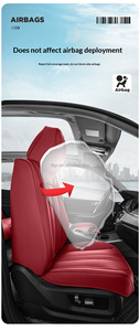 Coprisedili in Pelle Nappa <span class=keywords><strong>Nera</strong></span> per Volkswagen Arteon Atlas Taos Tharu <span class=keywords><strong>T</strong></span>-<span class=keywords><strong>Roc</strong></span>, Anti-Macchia, Miglioramento Interni per Guida Quotidiana - Product Image 4