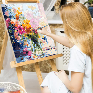 Pittura a olio digitale DIY tulipano fiori 30*40 pittura a caldo con numeri - Product Image 5