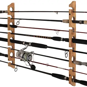 Booms Fishing WV4 Fishing Rod Holders Vertical Wall Rod Rack Store