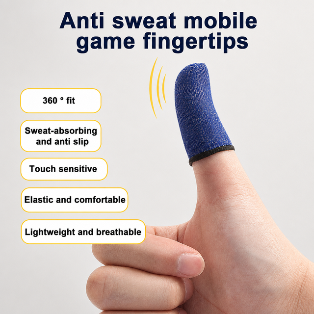 Mobile Gaming Gloves for Free Fire Touch Screen Sleeve Anti-sweat Finger Sets Finger Sleeves
