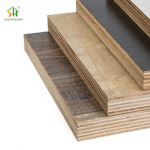 Panneau commercial de panneau de mur de tête de lit d'hôtel du contreplaqué 4x8 de mélamine de grain de cerise de 18mm - Product Image 3