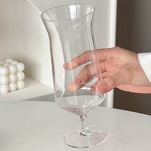 Lelyi Creative Ins Tasse en <span class=keywords><strong>verre</strong></span> simple <span class=keywords><strong>à</strong></span> <span class=keywords><strong>pied</strong></span> haut pour un usage domestique Tasse en <span class=keywords><strong>verre</strong></span> au design moderne exquis pour cadeau de rentrée des classes - Product Image 6