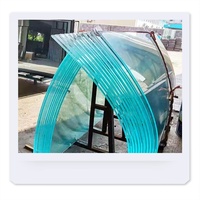 Vente d'usine, verre laminé incurvé à bas prix pour fenêtres architecturales