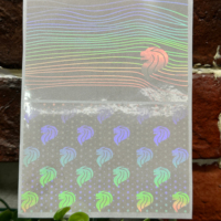 Sceau de garantie transparent anti-effraction irisé, personnalisé, faible MOQ, service rapide, certificat à filigrane holographique 3D