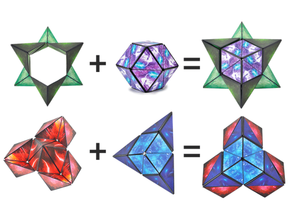 กล่องปริศนาทรงลูกบาศก์ทรงเรขาคณิตใช้งานได้จริงผลิตช่องเสียบแฮปปี้3D ทรงลูกบาศก์แบบพลิกได้ - Product Image 3