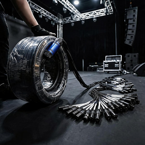Cavo Snake Audio Multicore Bilanciato OFC a 32 Canali <span class=keywords><strong>XLR</strong></span> Maschio-Femmina da 20m con Connettori Metallici per Studio e Palco - Product Image 5