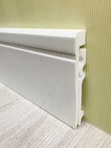 Plinthes blanches cannelées pour la décoration intérieure Vente en gros Prix bas Matériaux de construction de haute qualité PS