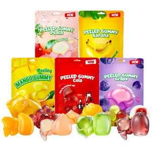 ลูกอมเยลลี่ฮาลาลแบบลอกเปลือกได้ 3 มิติ รสหวานองุ่น ลิ้นจี่ มะม่วง ผลไม้รวม - Product Image 1