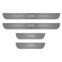 Éclairage d'ambiance magnétique sans fil RGB avec logo personnalisé, capteur de véhicule, lumière de bienvenue LED, lumière de logo de pédale de voiture