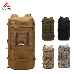 LUPU 60L Tactical <b>Backpack</b> Multi-purpose High-Density 900D Oxford Waterproof Polyester Lining Zipper Closure for Hiking - Product Image 1