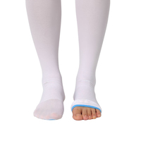 Compports Collants de compression élastiques à bout ouvert, bas anti-embolie 15-20 mmHg pour le traitement des varices